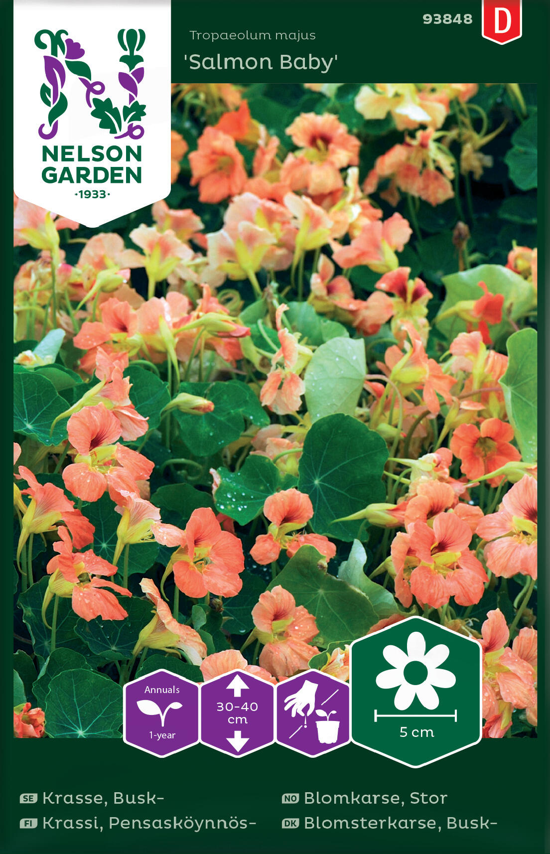 Stor vattenkrasse "Salmon Baby"